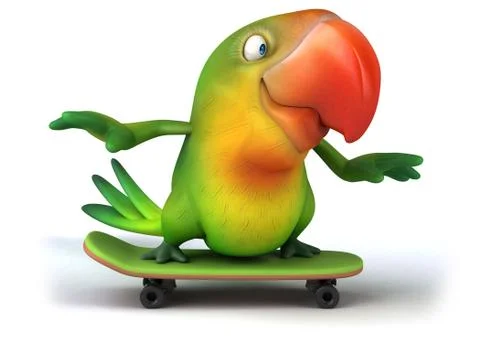 Fun parrot Ilustración de archivo