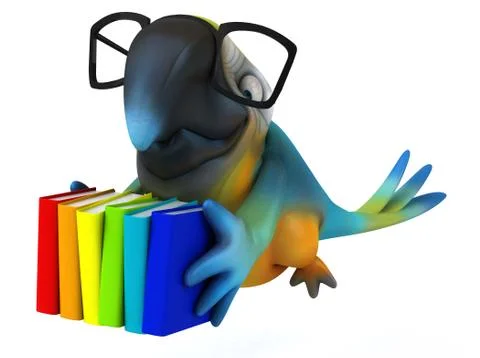 Fun parrot Stockillustratie