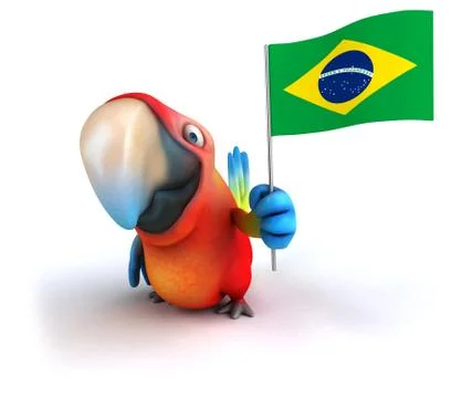 Fun parrot イラスト素材