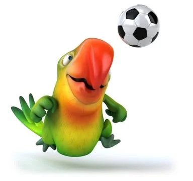 Fun parrot Ilustración de archivo