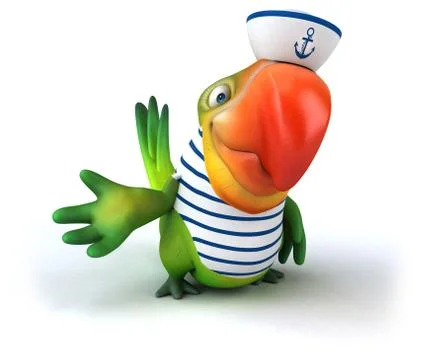 Fun parrot イラスト素材