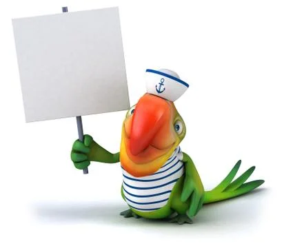 Fun parrot イラスト素材