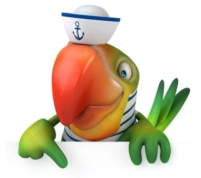 Fun parrot イラスト素材