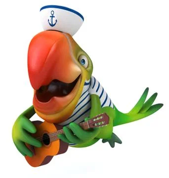 Fun parrot Stockillustratie