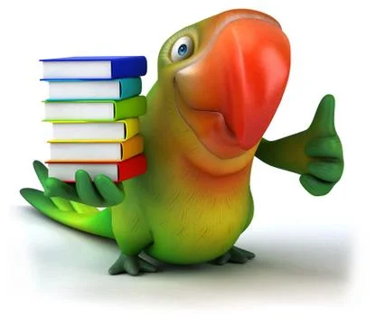 Fun parrot イラスト素材