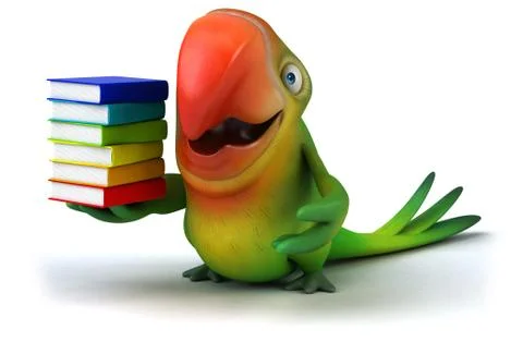 Fun parrot Stock Illustration