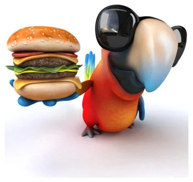 Fun parrot Stock Illustration