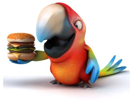 Fun parrot イラスト素材