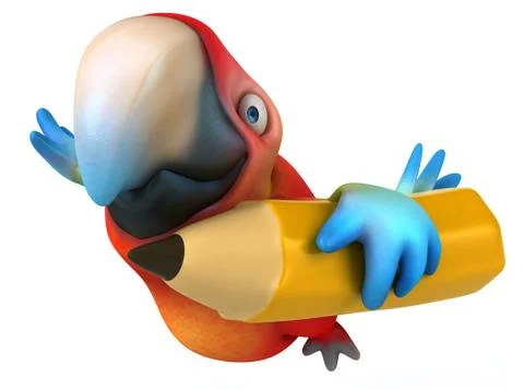 Fun parrot Stock Illustration