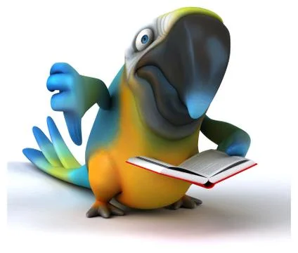 Fun parrot Stock Illustration