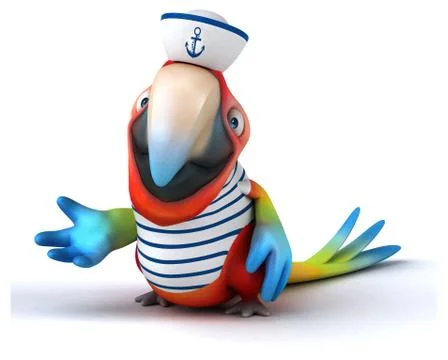 Fun parrot イラスト素材