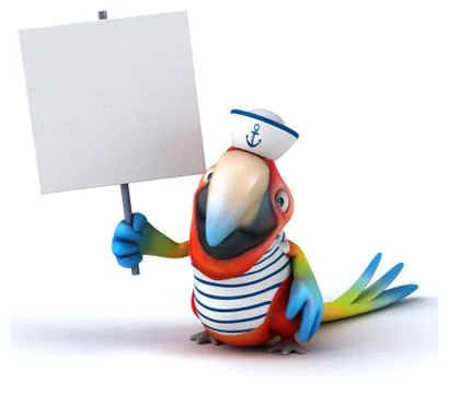 Fun parrot イラスト素材