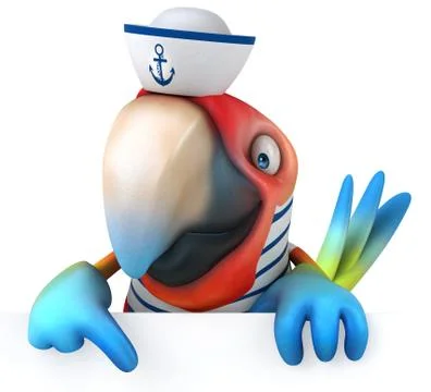 Fun parrot イラスト素材