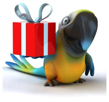 Fun parrot Ilustración de archivo