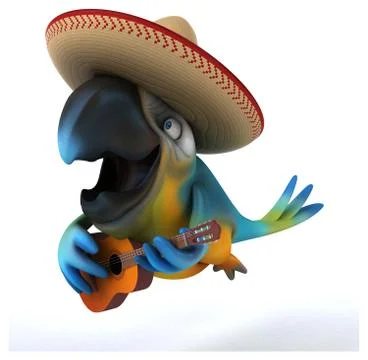 Fun parrot 스톡 일러스트