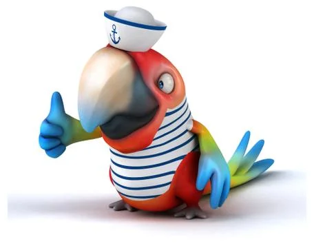 Fun parrot イラスト素材