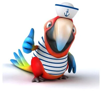 Fun parrot Stockillustratie