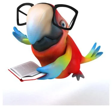 Fun parrot Stock Illustration