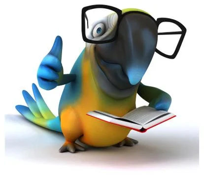 Fun parrot Stock Illustration