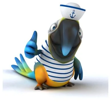 Fun parrot Stock Illustration
