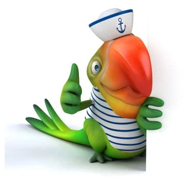 Fun parrot イラスト素材