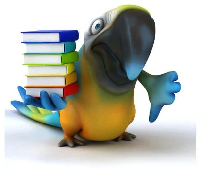 Fun parrot 스톡 일러스트
