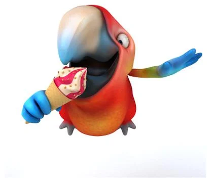 Fun parrot Stock Illustration