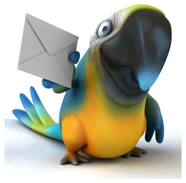 Fun parrot 스톡 일러스트