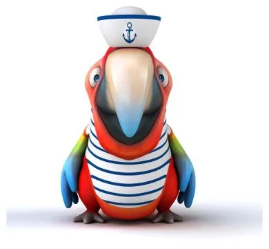 Fun parrot イラスト素材