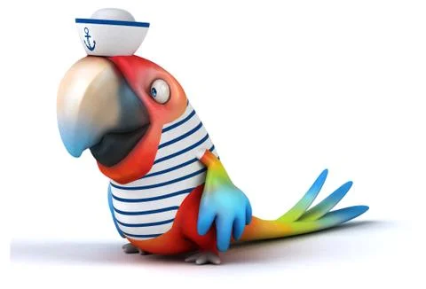 Fun parrot イラスト素材