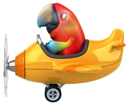 Fun parrot Ilustración de archivo