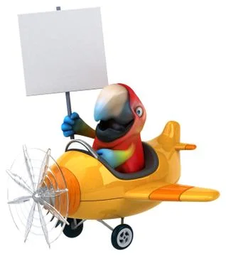 Fun parrot Stock Illustration