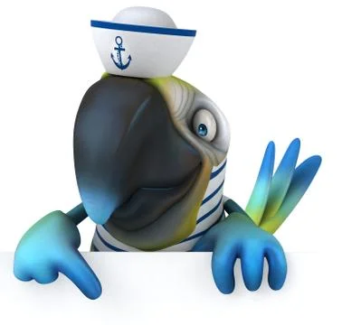 Fun parrot Stock Illustration