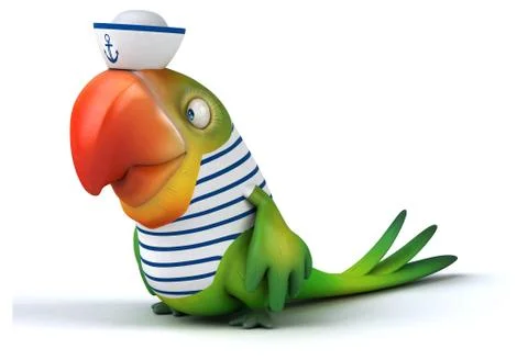 Fun parrot Stock Illustration