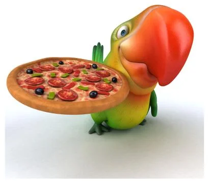 Fun parrot Stock Illustration