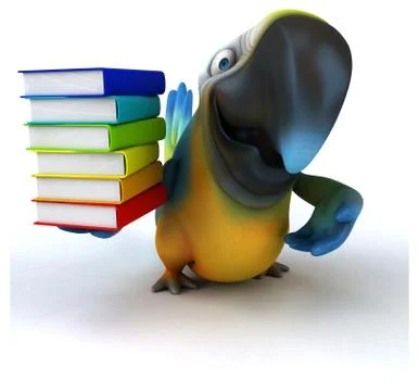 Fun parrot 스톡 일러스트