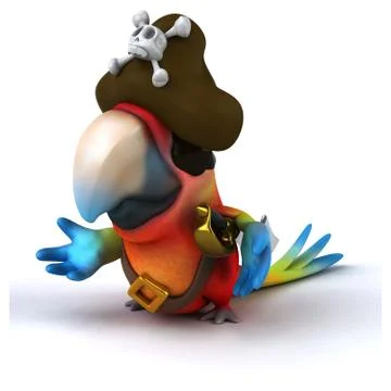 Fun parrot Stockillustratie