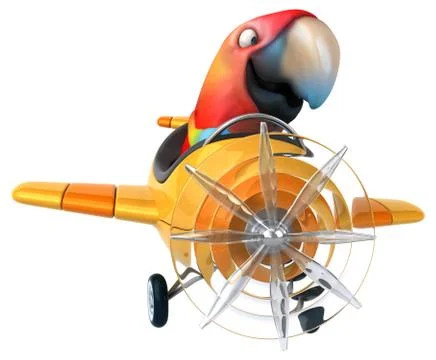 Fun parrot Stock Illustration