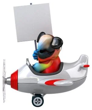 Fun parrot Stock Illustration