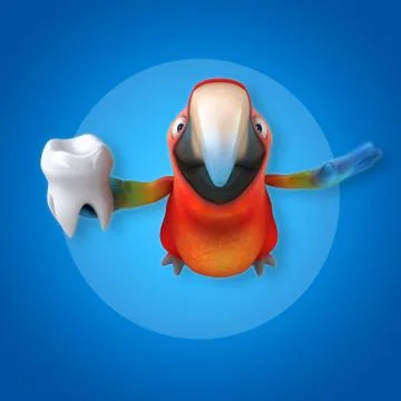 Fun parrot 스톡 일러스트