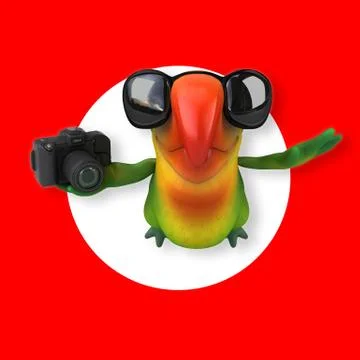 Fun parrot Stock Illustration
