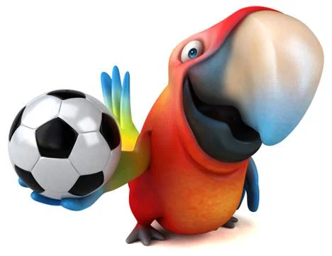 Fun parrot Stock Illustration