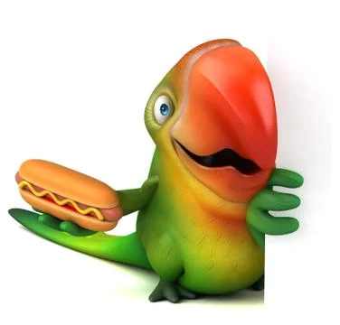 Fun parrot Stock Illustration