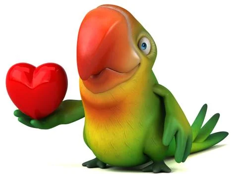 Fun parrot Stock Illustration