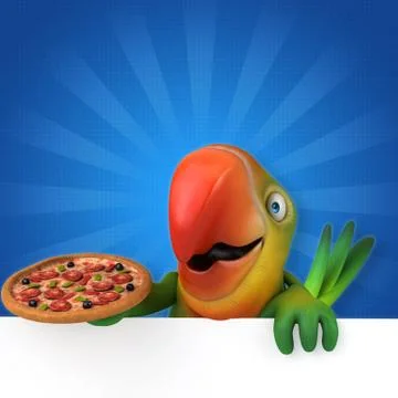Fun parrot Stock Illustration