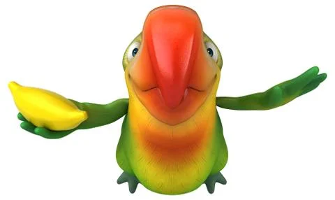 Fun parrot Stock Illustration