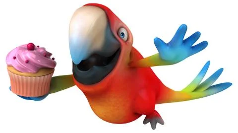 Fun parrot Stock Illustration