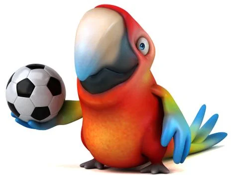 Fun parrot Stock Illustration