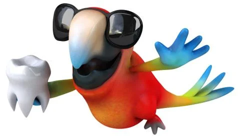 Fun parrot Stockillustratie