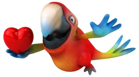 Fun parrot Stock Illustration